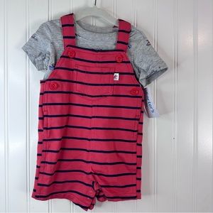 Carter's Baby Boys 6M Sailboat Shirt & Striped Romper Set - New with tags